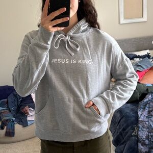Jesus is King Grey Sweatshirt